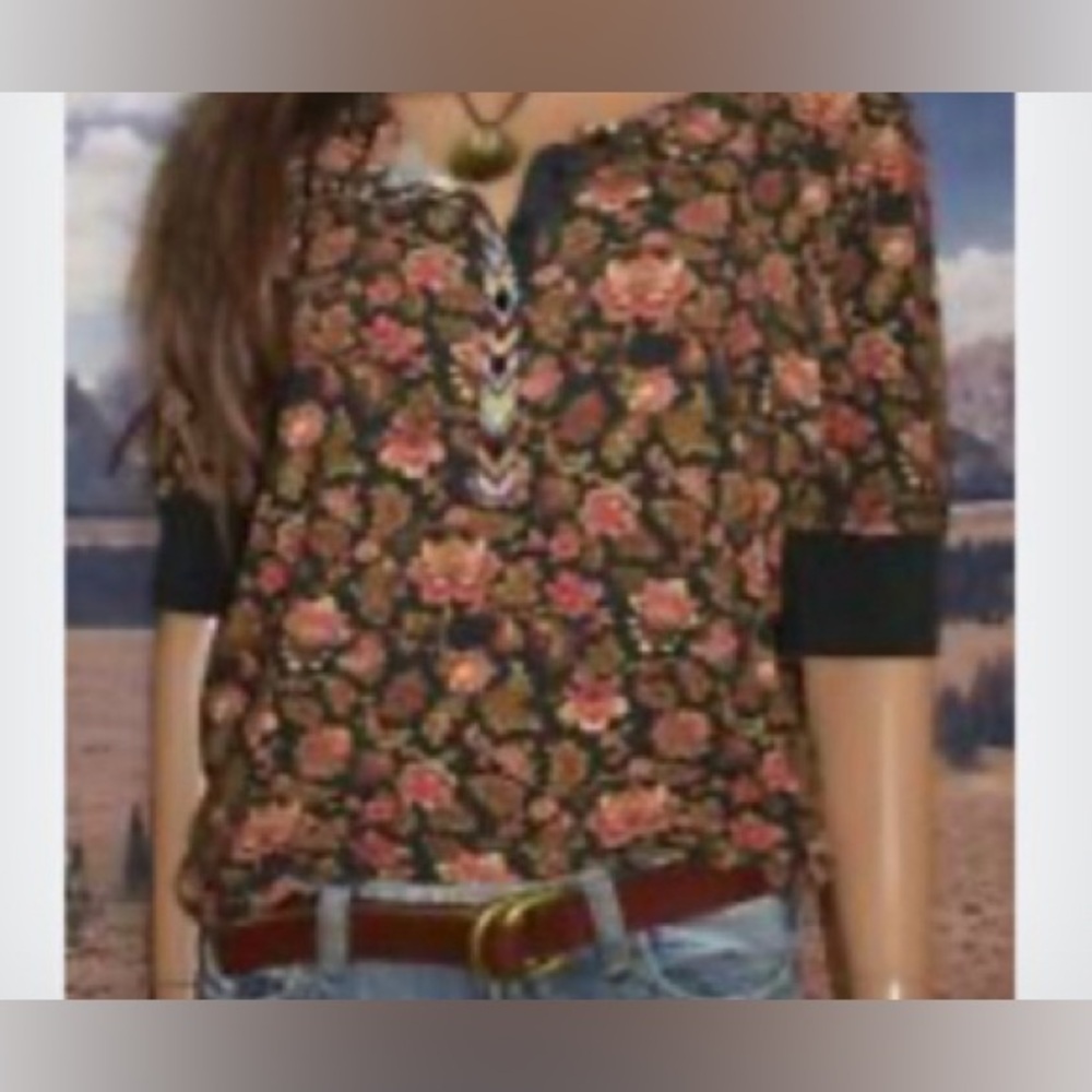 Cordelia Bloom Knit Top by Sundance
